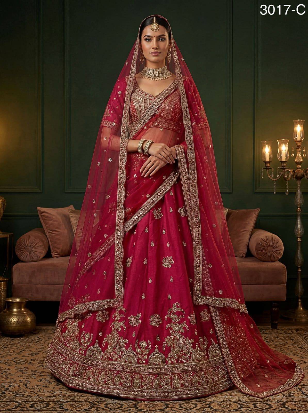 Maharani 3017 By Fashid Indian Traditional Wear Bridal Collection Beautiful Stylish Fancy Colorful Bridal Wear & Occasional Wear Fancy Lehengas At Wholesale Price